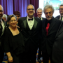 John Donio (from left), Angela Donio, Jim Donio and Father Frank Donio (far right) stand with actor Joe Mantegna (with red tie), who was the master of ceremonies at the Sons of Italy Foundation’s National Education and Leadership Awards Gala near Washington D.C. May 23.