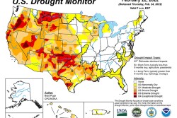 US Drought Map Feb. 22