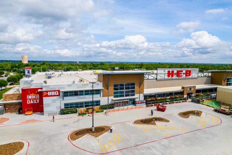 H-E-B's new store in Braunfels, Texas.