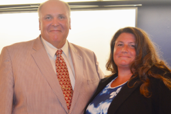 Burlington County's Paul Hlubik and Somerset County's Debbie Norz were sworn in as New Jersey Board of Agriculture members at the July meeting.