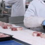 Beef packing plant workers
