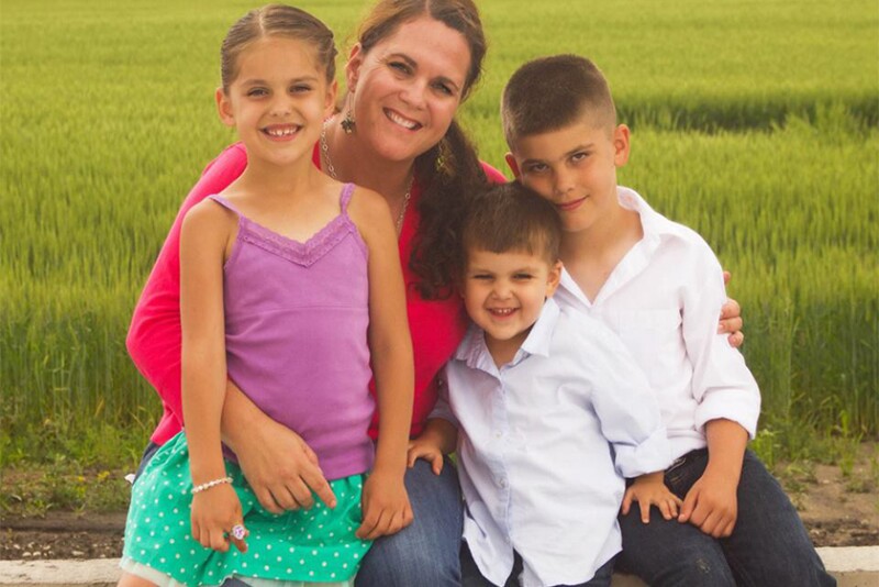 Karen Bohnert and her three children