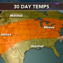 U.S. Farm Report meteorologist Mike Hoffman says most of the country will see above-normal temperatures over the next 30 days. 