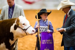 Ryder Day with the 2020 Fort Worth Stock Show Grand Champion Steer