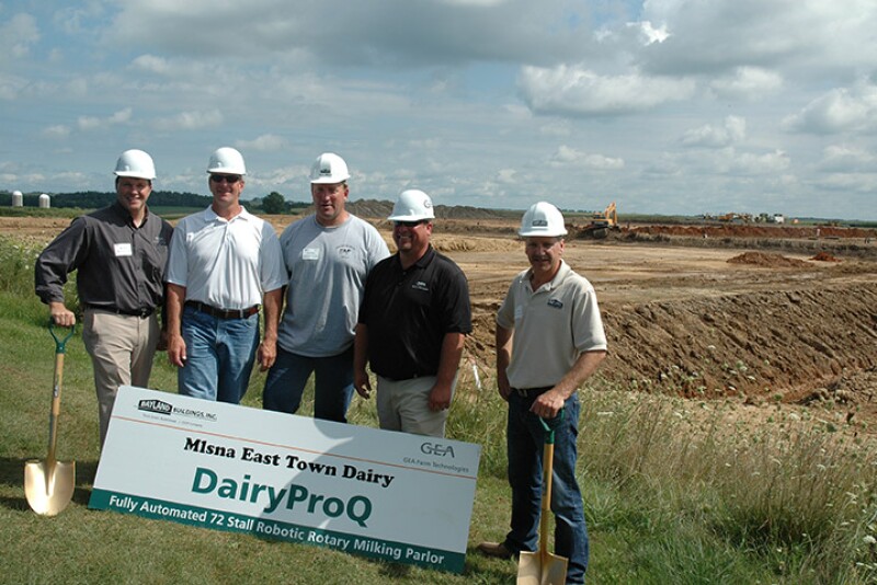 GEA Breaks Ground for 72-stall Rotary Robot - Dairy Herd