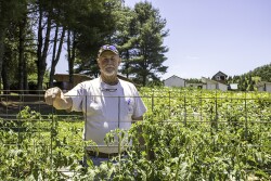 Happy Dirt farmer Sanford Fishel
