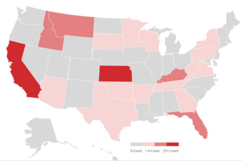 BVDVTracker.com includes an interactive heat map that makes it easy to identify if BVDV Type 1b is impacting your area.
