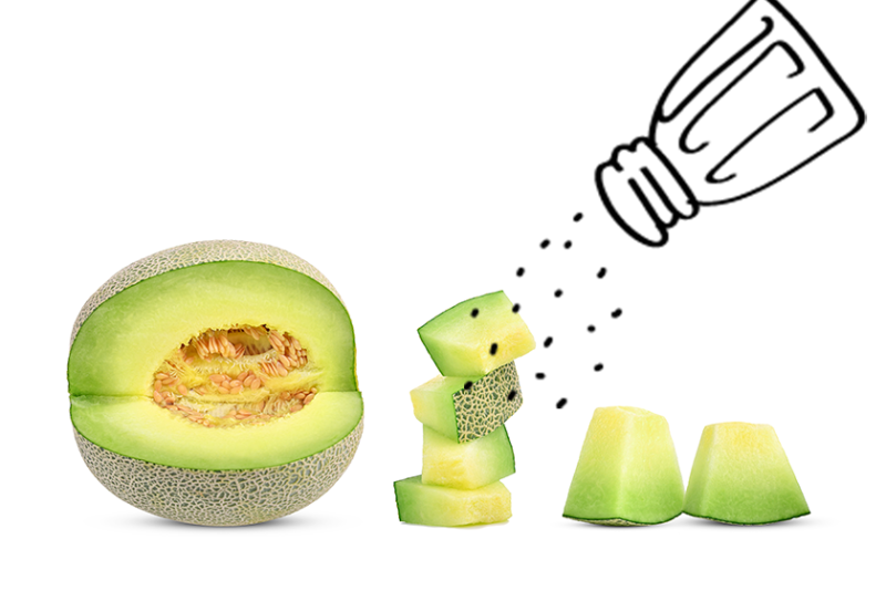 salting melons