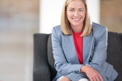 woman in blazer
