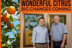 Zak Laffite (left), will be succeeding David Krause as president of Wonderful Citrus.