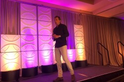 National Geographic writer Dan Buettner spoke at the Produce Marketing Association's Foodservice Conference and Expo.