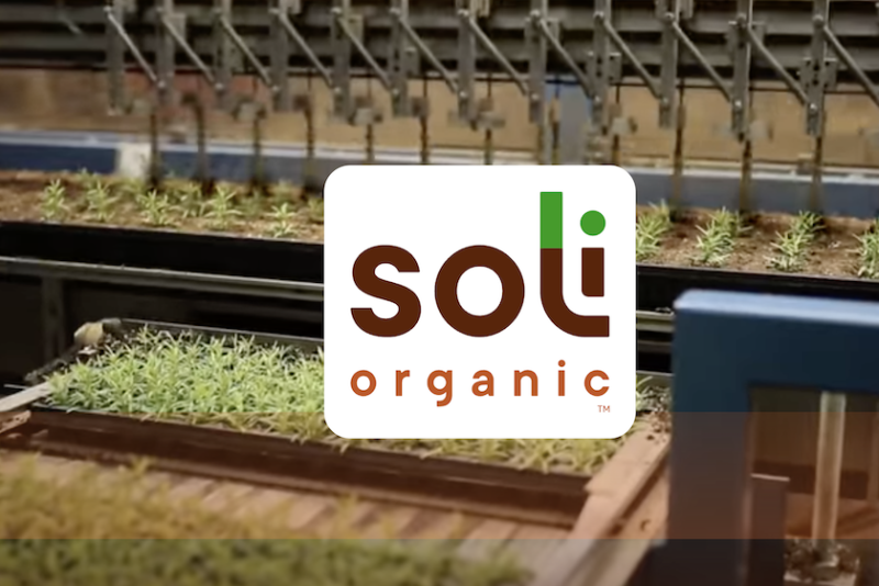 automated planting in soil and Soli Organic logo