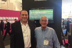 Avi Kahani, CEO and co-founder of FF Robotics, Israel and Gad Kober, co-founder of vice president of business development, Israel, say their robotic apple picker is close to commercialization.