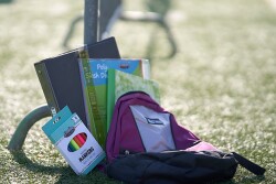 Lipman backpack drive. Photo courtesy Lipman Family Farms