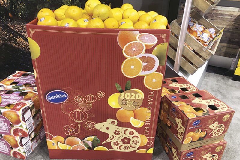 Sunkist's Year of the Rat boxes for Lunar New Year.