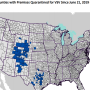 The 2019 outbreak has been confined to seven Western states; Colorado, Nebraska, New Mexico, Oklahoma, Texas, Utah, and Wyoming, with nearly all confirmed cases affecting equines rather than cattle.