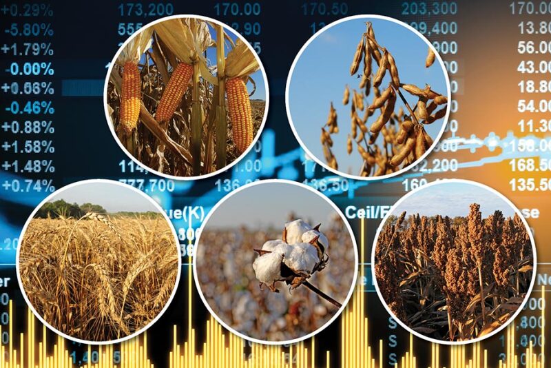 If weather conditions allow crop yields to return to trend-line levels in 2023, prices for corn, soybeans, wheat, cotton and many other crops are likely to fall. 