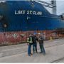 The Lake St. Clair ship is moving thousands of metric tons of grain to Europe.
