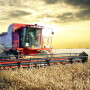 combine soybeans