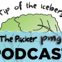 illustration of lettuce floating in water with carrots hovering over, logos of PMG and The Packer for podcast