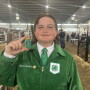 Cameron Swallows holding the prolapse ring he 3D printed