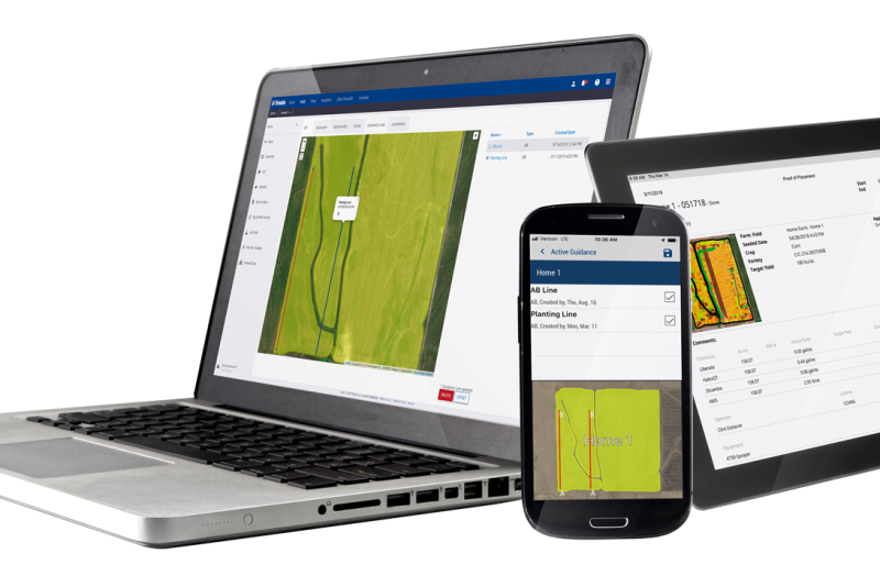 Farmer Core leverages the new AutoSync feature, which automatically syncs guidance lines, field names, boundaries, landmarks and operator information across Trimble Ag Software and Trimble displays using the Precision-IQ field application.