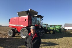 Brian Wrage of Atlanta, Ill., sold his 2018 Massey Ferguson 9545 combine with 644 engine hours that sold for $234,000 during his Dec. 10 online farm retirement auction.