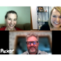 Clockwise from top left: Amy Sowder, Ashley Nickle, Tom Karst