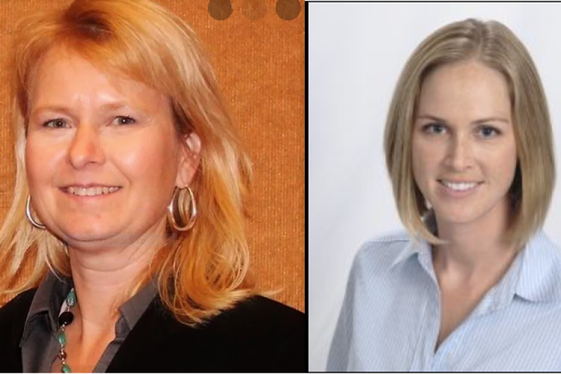 Drs. Jessica Gernhard (left) and Callie Willinham, respectively, are on the ballot.