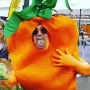 carrot costume man tongue