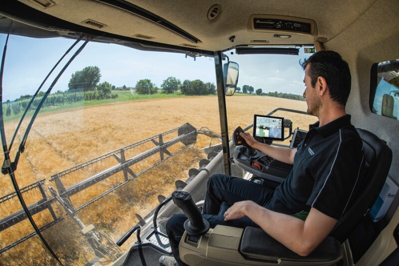 “Our optional joystick drive is the only one in the industry.” Kevin Forth says. “This feature reduces operator fatigue showing it requires operators to use 65% less muscle activity to operator the combine. Operators who have used Ideal Drive say they will never go back to a steering wheel.” 