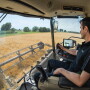 “Our optional joystick drive is the only one in the industry.” Kevin Forth says. “This feature reduces operator fatigue showing it requires operators to use 65% less muscle activity to operator the combine. Operators who have used Ideal Drive say they will never go back to a steering wheel.” 