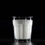 Glass of real milk. 