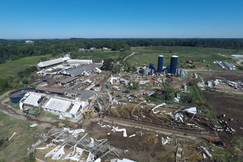 An area not known for dairying, is also one where devastation from a tornado is rare. But on September 1, 2021, this dairy farm was the target of hurricane Ida’s wrath.