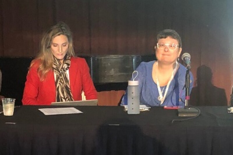  A Jan. 23 session at the EcoFarm Conference looked at efforts to curtail organic fraud. (left to right) Laura Batcha, executive director of the Organic Trade Association;  Natalie Kraut, director of the Division of Inspection Services for the California Department of Food and Agriculture,  Jennifer Tucker, deputy administrator of the U.S. Department of Agriculture’s National Organic Program; and April Crittenden, chief certification officer for the CCOF.