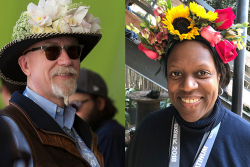 Joe Don Zetzsche, director of floral and blooms floral shops for H-E-B and PMA Demand Creation Steering Committee chairman; and Lauren M. Scott, PMA’s chief marketing officer.