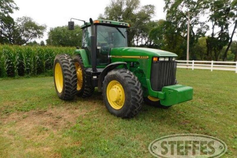 This 1995 John Deere 8300 with only 875 hours sold for a record high auction price of $117,000 at a recent Illinois auction. 