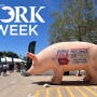 giant inflatable pig balloon at world pork expo