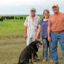 Terry, left, DenaMarie and Wayne Springer are transitioning from row crops to open-pollinating corn and direct-to-consumer beef.