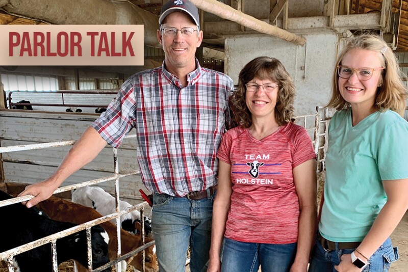 Rottinghaus Holstein Farm is located in Seneca, Kansas, where they milk 480-cows in a herringbone parlor along with four robotic milkers. 