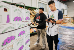 Produce supply chain workers using Silo Technologies solutions