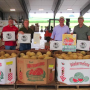 The governor's PA Produce Month proclamation was presented at Buffalo Valley Produce Auction in Mifflinburg, Pa., including (left to right) William Pyle, auction board president; Scott Hoffman, Vegetable Marketing and Research Program vice chairman; Neil Courtney, auction manager; Russell Redding, Pennsylvania secretary of Agriculture; William Troxell, Vegetable Program exec. secretary; and John Esslinger of Penn State Extension.