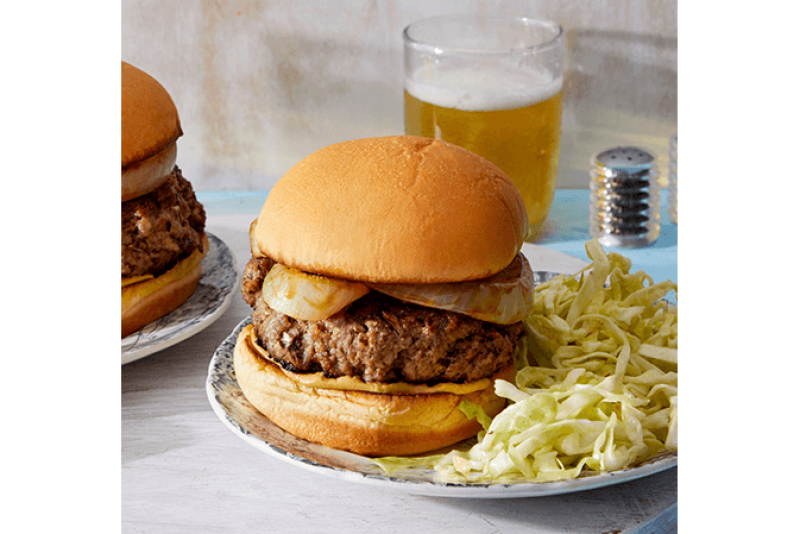 Meal kit company Blue Apron offered a blended mushroom/ground meat burger this summer.