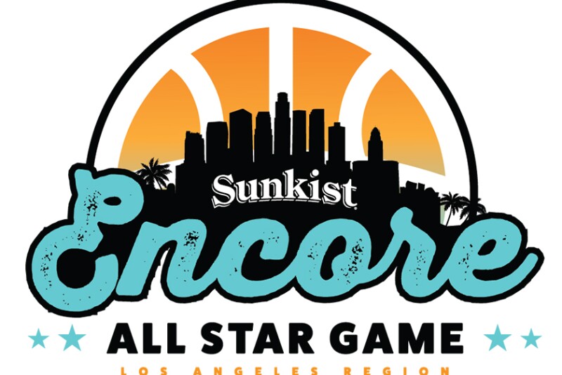 Encore All-Star Games 2023 logo, sponsored by Sunkist Growers