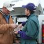 Vet and client