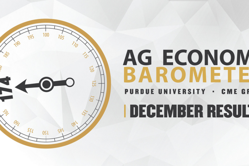 Farmer sentiment improved in December.