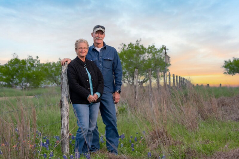 Cheryl and Mark Brown, La Grange, Texas.
