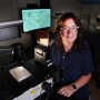 Jennifer Wisecaver, associate professor of biochemistry at Purdue University, looks for genetic variation in single-celled algae associated with algal blooms. 