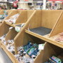 Potato displays were shopped down in the mid-March ‘panic buying’ stage of the pandemic.