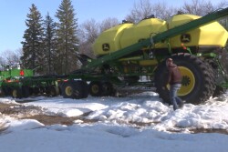 snow at planting